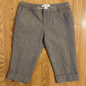 Paul & Joe x Target Womens Juniors Sz 5 Brown Wool Cropped Pants Shorts Capri